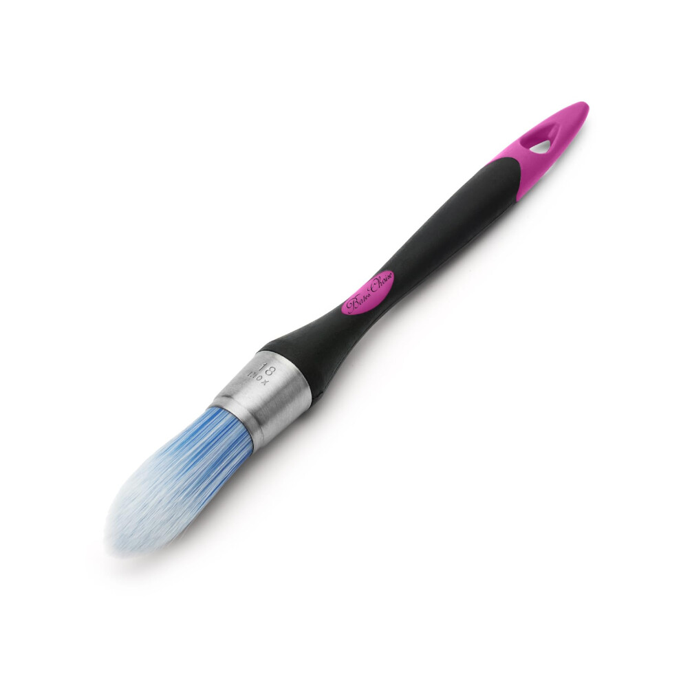 Bates- Trim Paint Brush, 0.75 Inch, Ergonomic Non-Slip Handle, Synthetic Bristles, Trim Brushes For Painting, Black & Plum 810168268316