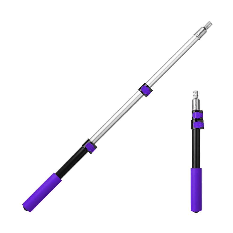 Bates- Extension Pole, 1.4 To 3 Ft Pole, Black & Purple, Telescoping Pole, Extendable Pole, Telescopic Pole, Paint Pole, Paint Roller Extension Pole, 810168264912