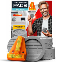 Silent Guys Heavy Duty Antivibratie Pads voor Wasmachine - 4 Rubber Vibration Pads