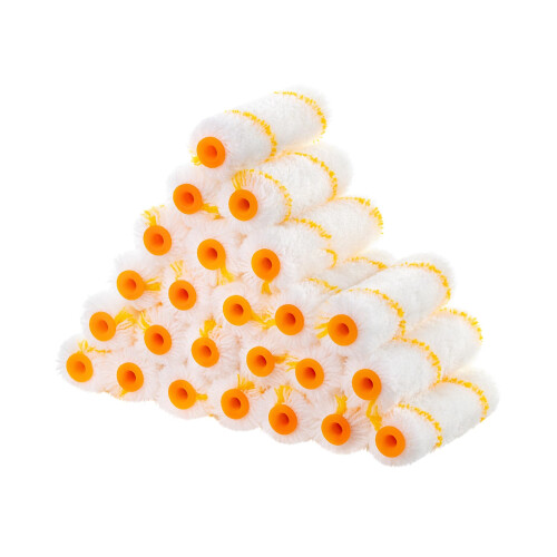 Bates- Paint Roller Covers, 24 pcs, 4" Covers for Paint Roller, 3/8" Nap