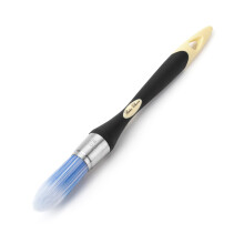 Bates Trim Malerpinsel, 0,75 Zoll, Ergonomischer Griff, Synthetische Borsten, Schwarz & Creme