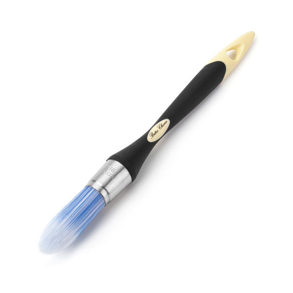 Bates- Trim Paint Brush, 0.75 Inch, Ergonomic Non-Slip Handle, Synthetic Bristles, Trim Brushes For Painting, Black & Cream 810168268378