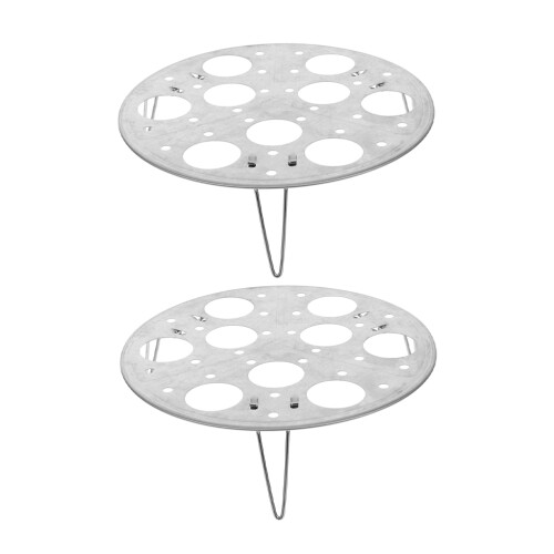 6Pcs Heavy Duty Stainless Steel Egg Steaming Stand Multi-Use Silver
