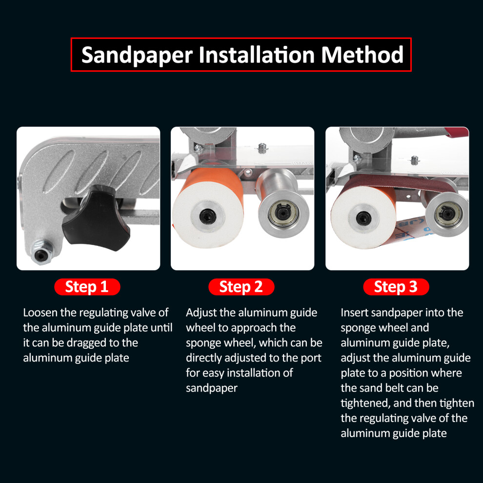 Metal Belt Sander 7000rpm Pneumatic Adjustable