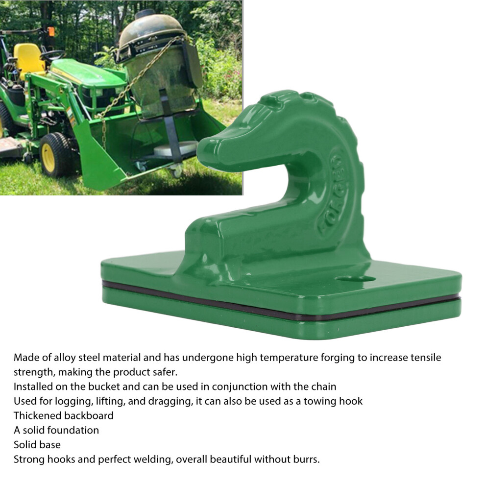 2 Tractor Bucket Grab Hooks 3/8in Grade 70