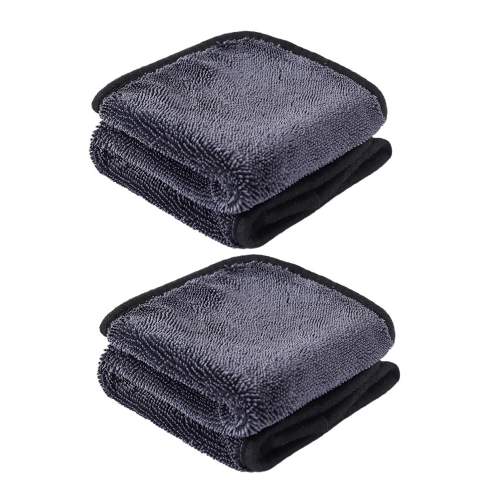 2Pc Shiny Wipes Microfiber Cloths Â Streak-Free Glass, Mirror & Shower Door Cleaner, Super Absorbent, Compatible With Car Mirrors 9009879063223