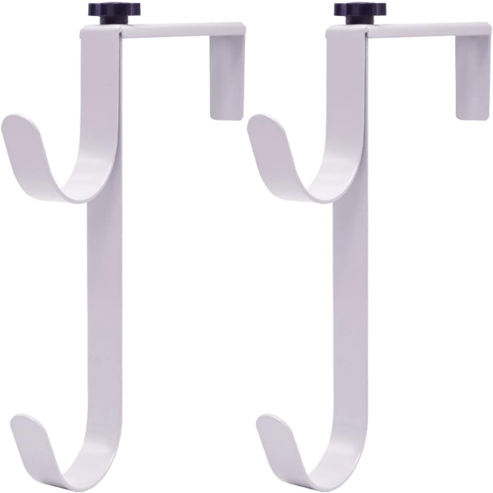 Pool Pole Hangers Heavy Duty White Metal 2 Pcs 975221298973