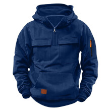 Boys Quarter Zip Hoodie Long Sleeve Tactical Sweatshirt