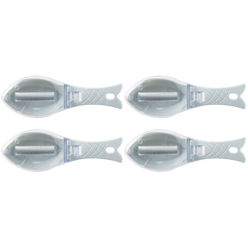 4Pcs Corrosion-Resistant Fish Scale Sky-Blue Comfortable Grip 1