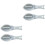 4Pcs Corrosion-Resistant Fish Scale Sky-Blue Comfortable Grip 3