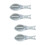 4Pcs Corrosion-Resistant Fish Scale Sky-Blue Comfortable Grip 7