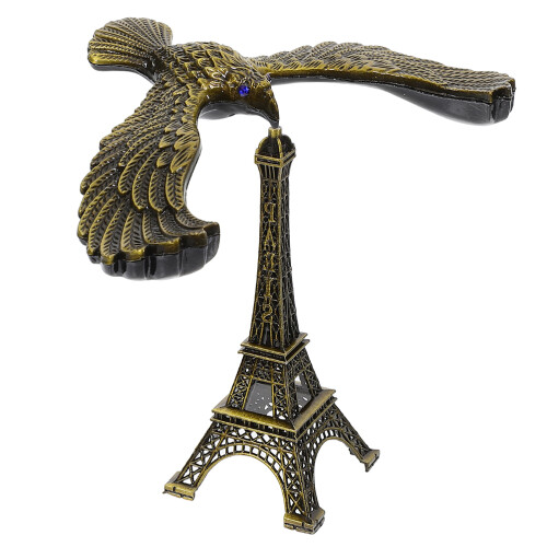 4Pcs Alloy Eiffel Tower Bird Statue Coffee Table Decor 2