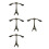 4Pcs Alloy Eiffel Tower Bird Statue Coffee Table Decor 7