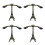 4Pcs Alloy Eiffel Tower Bird Statue Coffee Table Decor 9