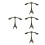 4Pcs Alloy Eiffel Tower Bird Statue Coffee Table Decor 10