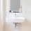 Badezimmer-Wandspiegel mit Ablage - Weißer Rahmen 1