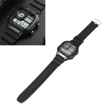 Kinder-Digitaluhr 50M wasserdicht, 44mm schwarz, leuchtend & Timer
