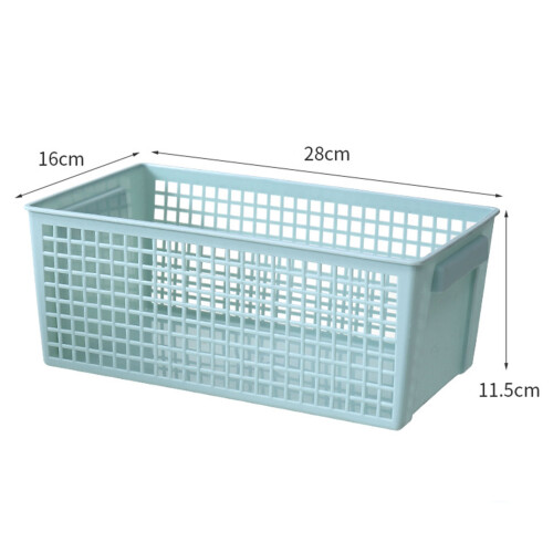 Large Rectangular Plastic Storage Basket 16x28x11.5cm Ventilated Organizer 1