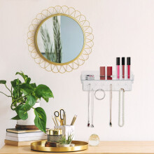 Selbstklebender Schmuck-Organizer mit Ablage und Haken
