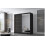(Black, 150cm) ELUKS - FLAVIO Sliding Doors Wardrobe with Mirror 1