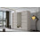 (Cashmere, 200cm) ELUKS - FLAVIO Sliding Doors Wardrobe with Mirror 1