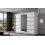 (White, 200cm) ELUKS - FLAVIO Sliding Doors Wardrobe with Mirror 1