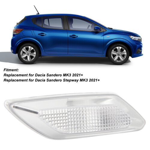 Sandero MK3 2021+ Left Side Marker Light ABS/PC 2