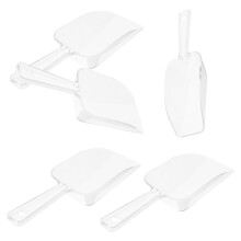 15Pcs Transparent Ice Plastic Scoop for Weddings and Home Use