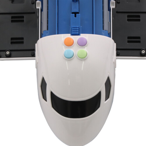 Transforming Airplane Car Toy Set with Tracks, Sound & Light, Battery Powered 2