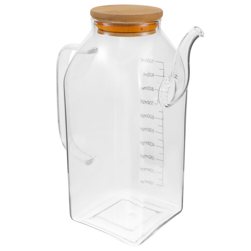3Pcs Glass Oil Container Set with Silicone Spouts for Kitchen 1