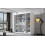 (White, 200cm) ELUKS - FLAVIO Sliding Doors Wardrobe with Mirror 2