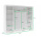 (White, 200cm) ELUKS - FLAVIO Sliding Doors Wardrobe with Mirror 3