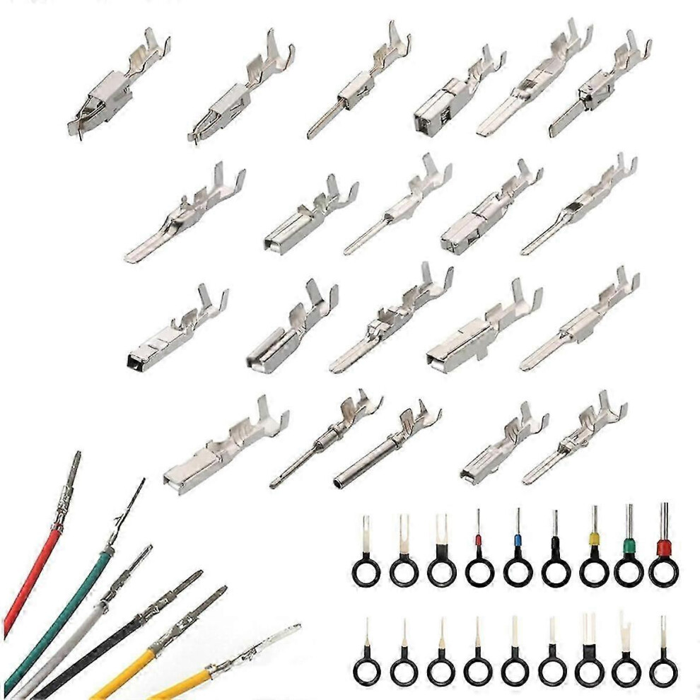 340Pcs 1/1.5/1.8/2.2/2.8/3.5Mm Terminal Pins Wire Harness Pin Male Female Automotive Electrical Conp2025041800613 8673570994554
