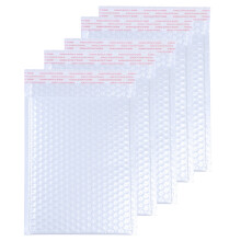 50pcs White Bubble Mailers 20x15cm Shockproof Padded Envelopes for Packaging