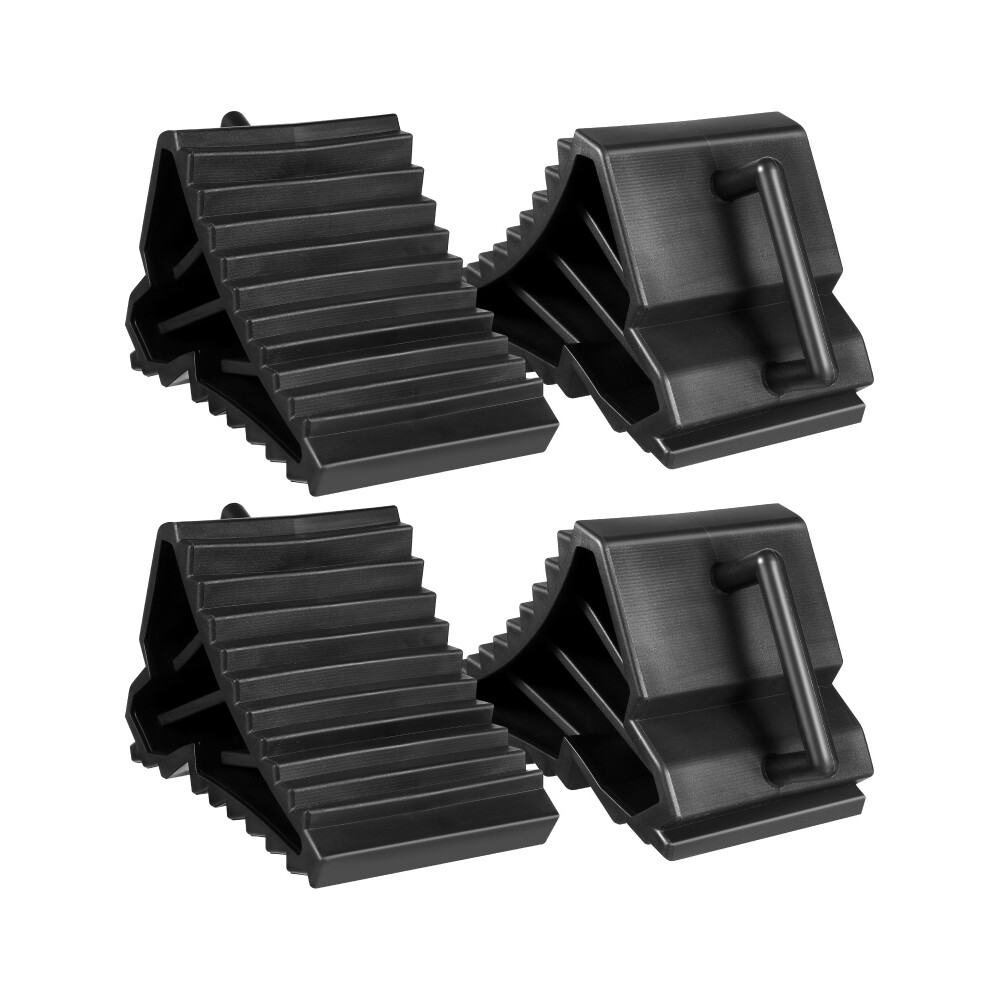 4Pcs Wheel Chock Heavy Duty Block Kerb Ramp For Vehicles Caravan Trailer 3081833739241