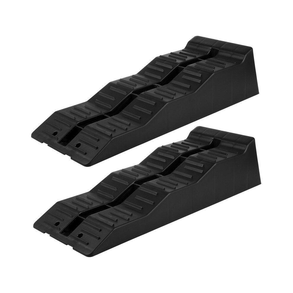 2Pcs Heavy Duty Rv Leveling Ramps With Wheel Chocks 5T Capacity 3081833738763