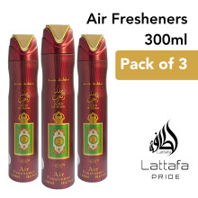 Lattafa Queen Of Arabia 300ml Air Freshener 3 pack