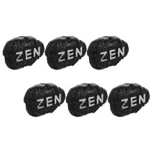 6Pcs Black Resin Zen Rock Decor Durable Mini Garden Stones for Yard