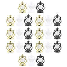 24Pcs Miniature Plastic Desk Lamps for Home Decor Assorted Color