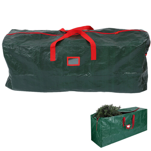 Green Waterproof Christmas Tree Pouch Zippered Storage Bag