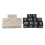 20pcs Numbered Dice, 15.5mm, Pearl White/Black 12
