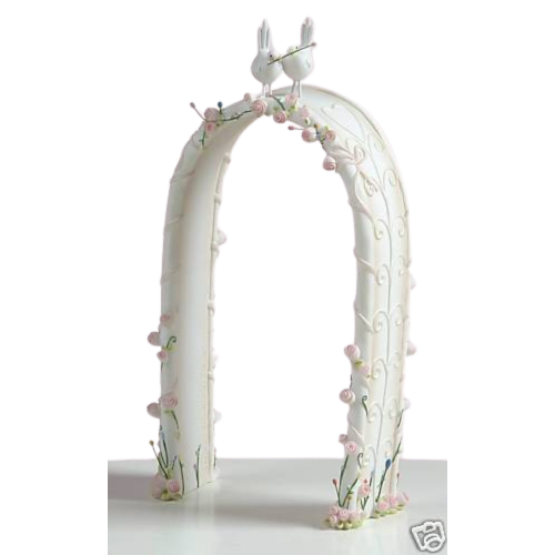 Demdaco Wedding Cake Topper - Arbour with 2 Doves