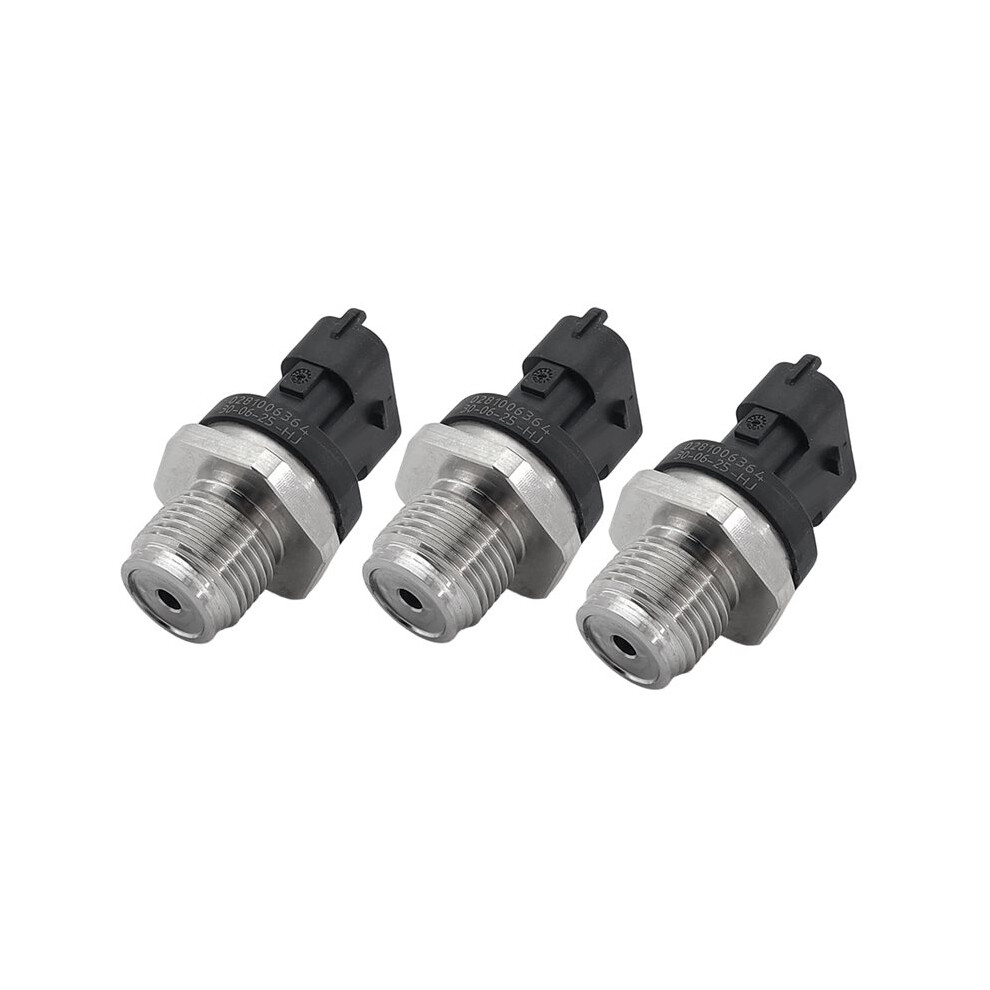 3Pcs 0281006158 Fuel Rail Pressure Sensor High-Pressure Common Rail Sensor For 1800 0281002903 6033789851963
