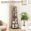 Homcom HOMCOM 5-Tier Corner Bookcase, Floor Standing Shelving Unit, Black 4