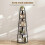 Homcom HOMCOM 5-Tier Corner Bookcase, Floor Standing Shelving Unit, Black 5