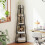 Homcom HOMCOM 5-Tier Corner Bookcase, Floor Standing Shelving Unit, Black 7