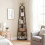 Homcom HOMCOM 5-Tier Corner Bookcase, Floor Standing Shelving Unit, Black 8