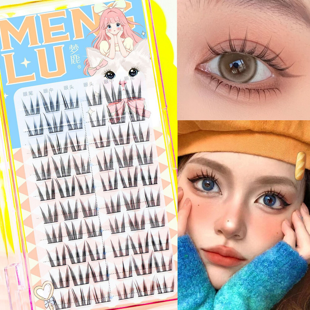 Phui-Pet-Supplies 10 Rows Thin Band Self-Fanning Lashes For Beginners