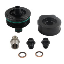 Engine Oil Cooling Oil Cake Oil Radiator Adapter Engine Oil Cooler Adaptor for F20 F30 116 118 316 AN10 Fitting
