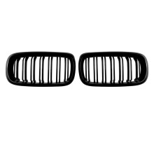 Car Front Kidney Grill Air Intake Grille Front Hood Grill Double Grille for X5 F15 X6 F16 2014-2018
